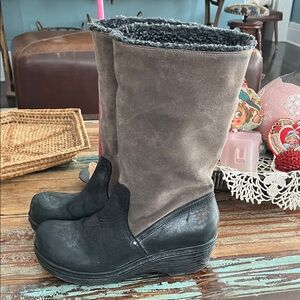 OTBT Women's Belleville Ankle Boot Sz 7 Black/Brown Leather Clog